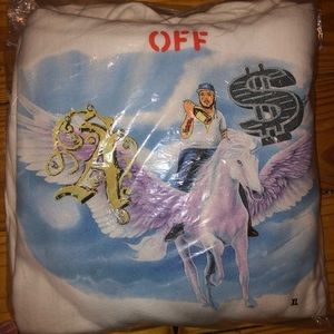 BRAND NEW YAMS DAY OFF-WHITE HOODIE XL